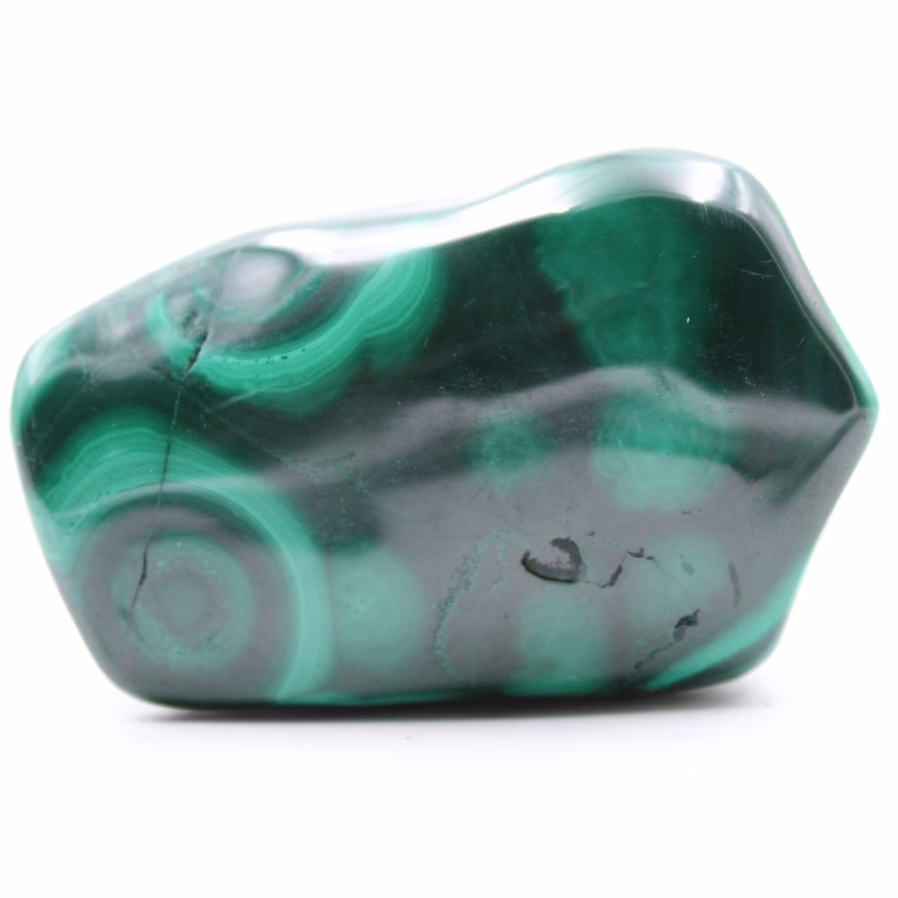Malaquita natural pulida