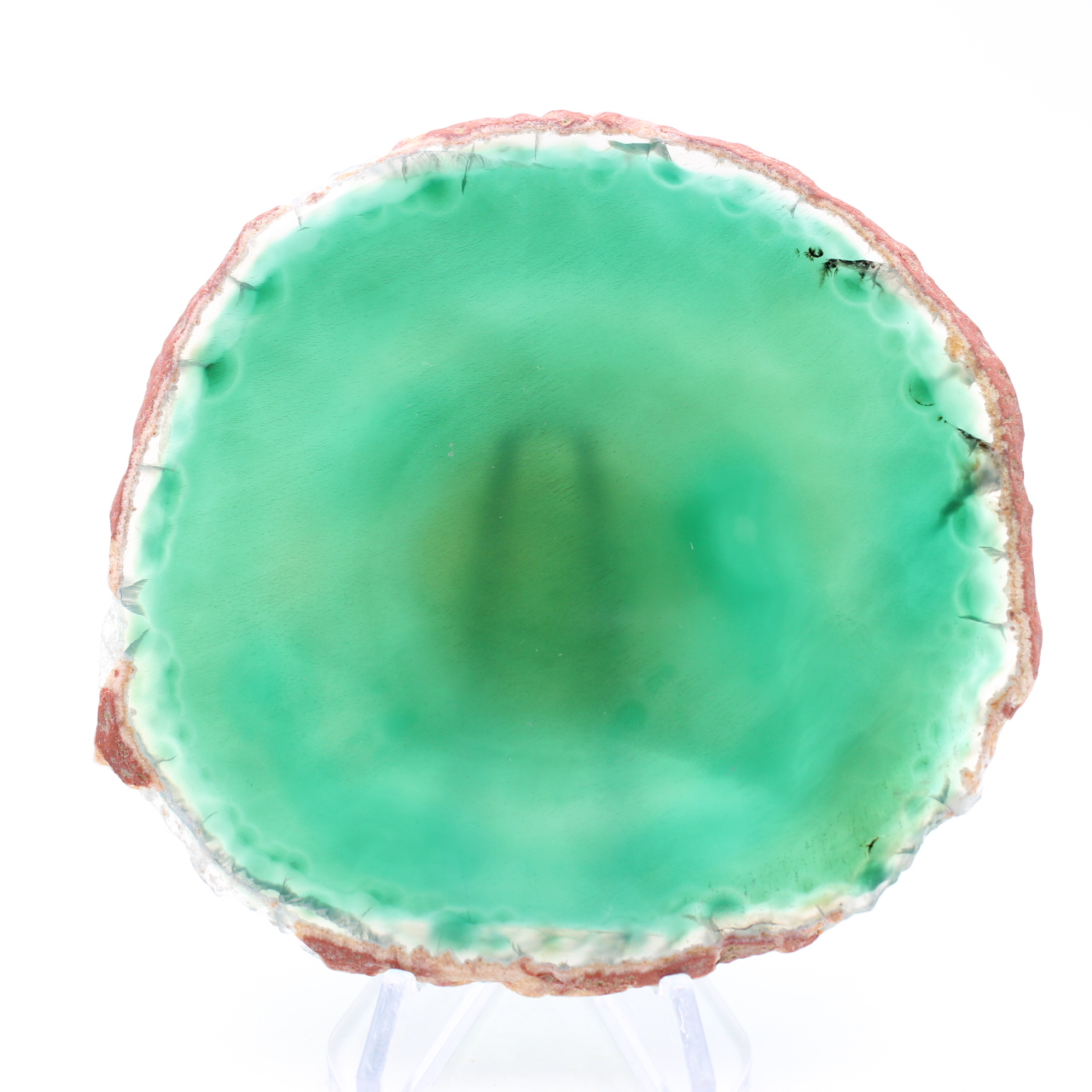 Rebanada de ágata verde