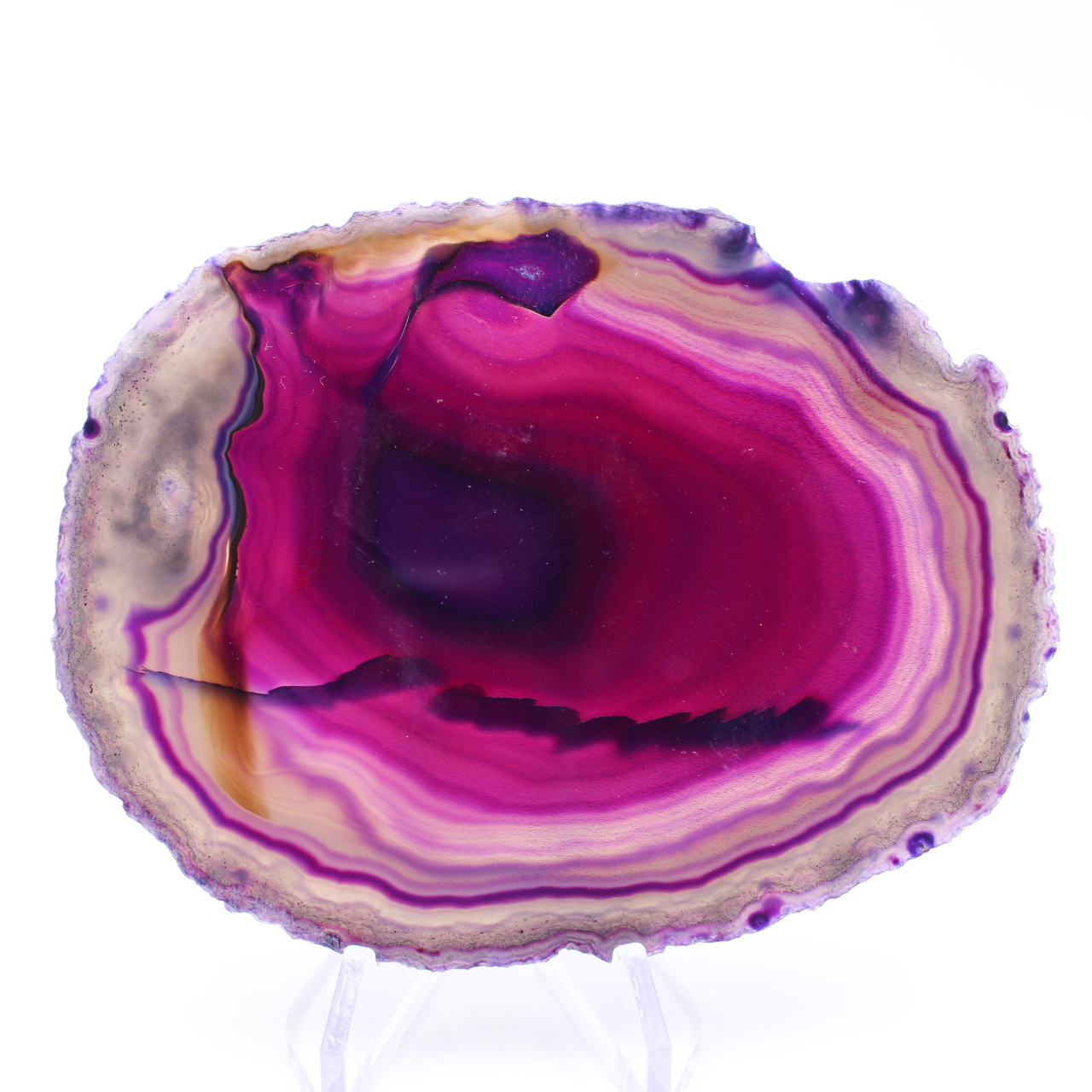 Rebanada de ágata morada