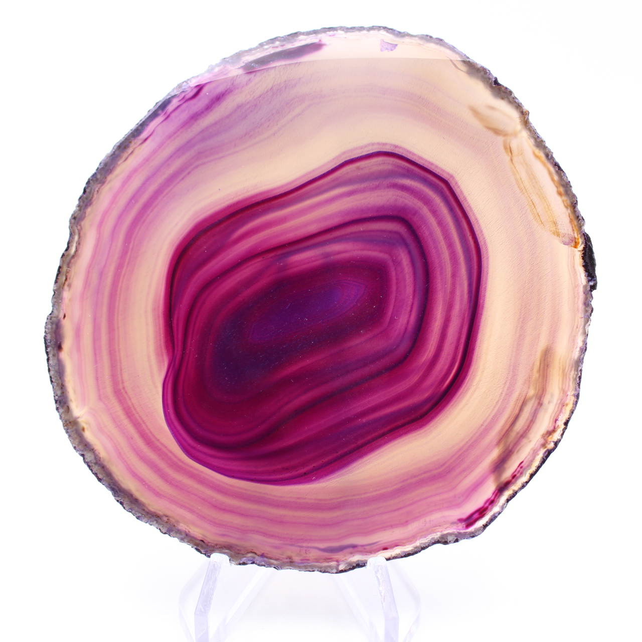 Rebanada de ágata morada