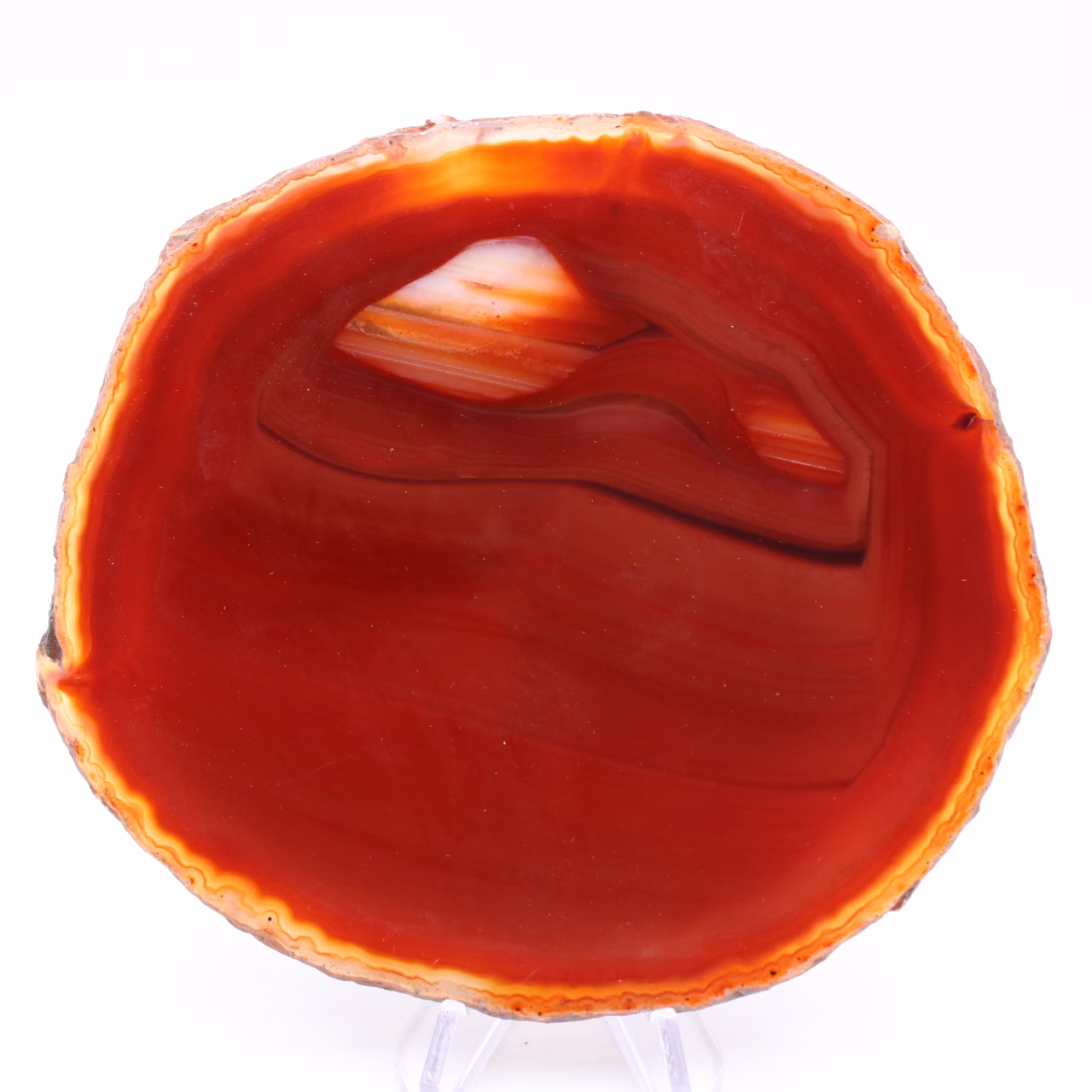 Rebanada de ágata naranja