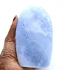Calcita azul pulida de Madagascar - 0
