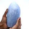 Piedra de calcita azul pulida - 0
