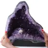 Geoda de amatista con cristal de calcita - 0