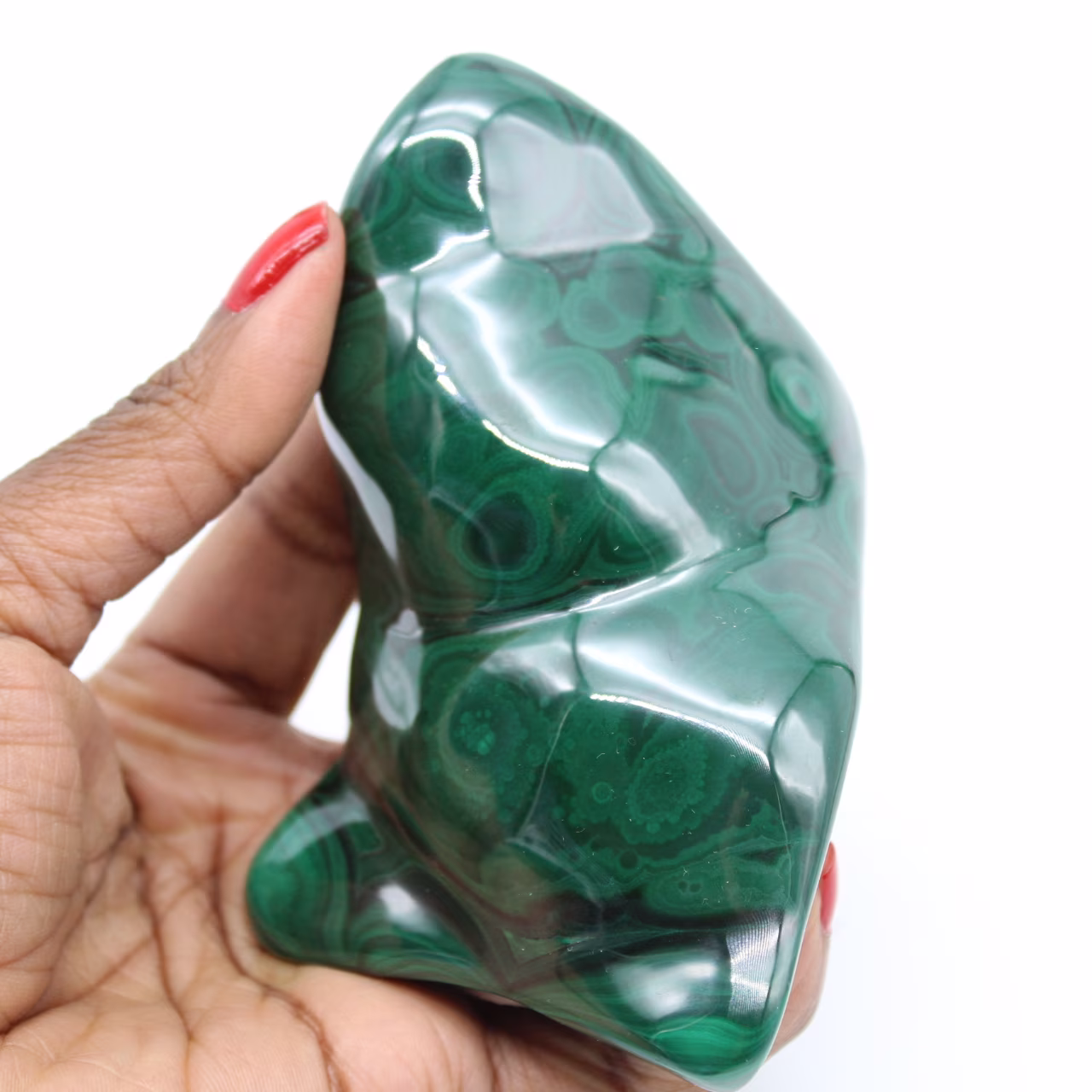 Piedra pulida malaquita