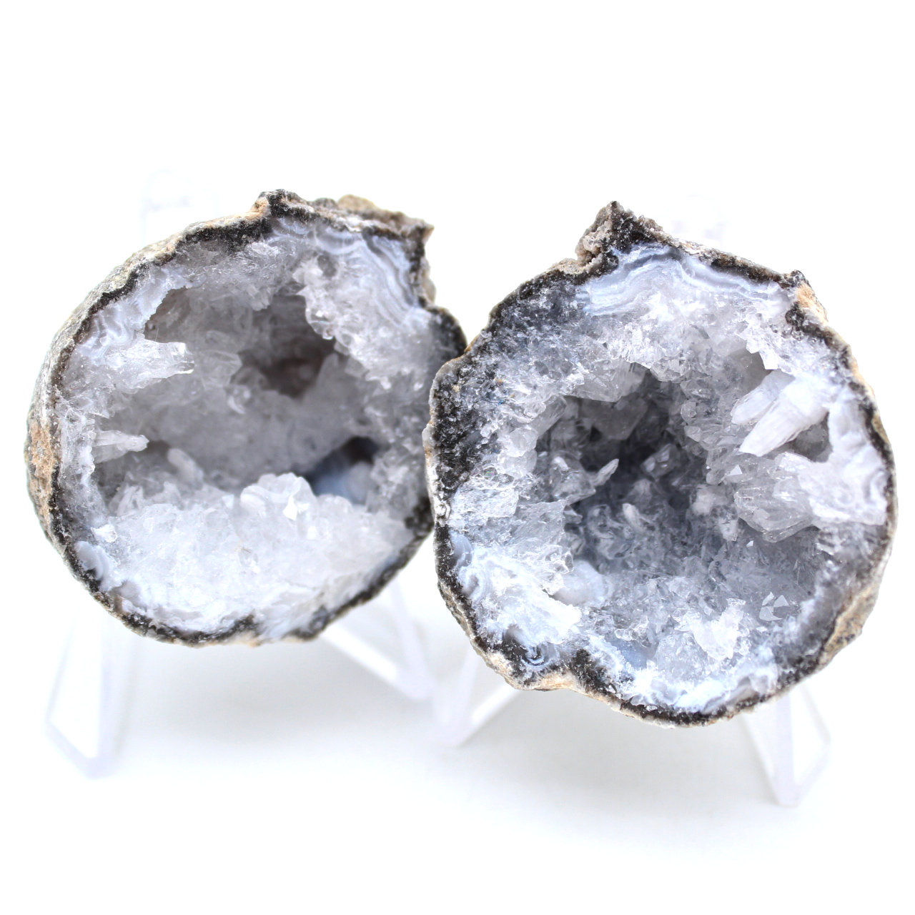 Geoda de ágata de coco entera