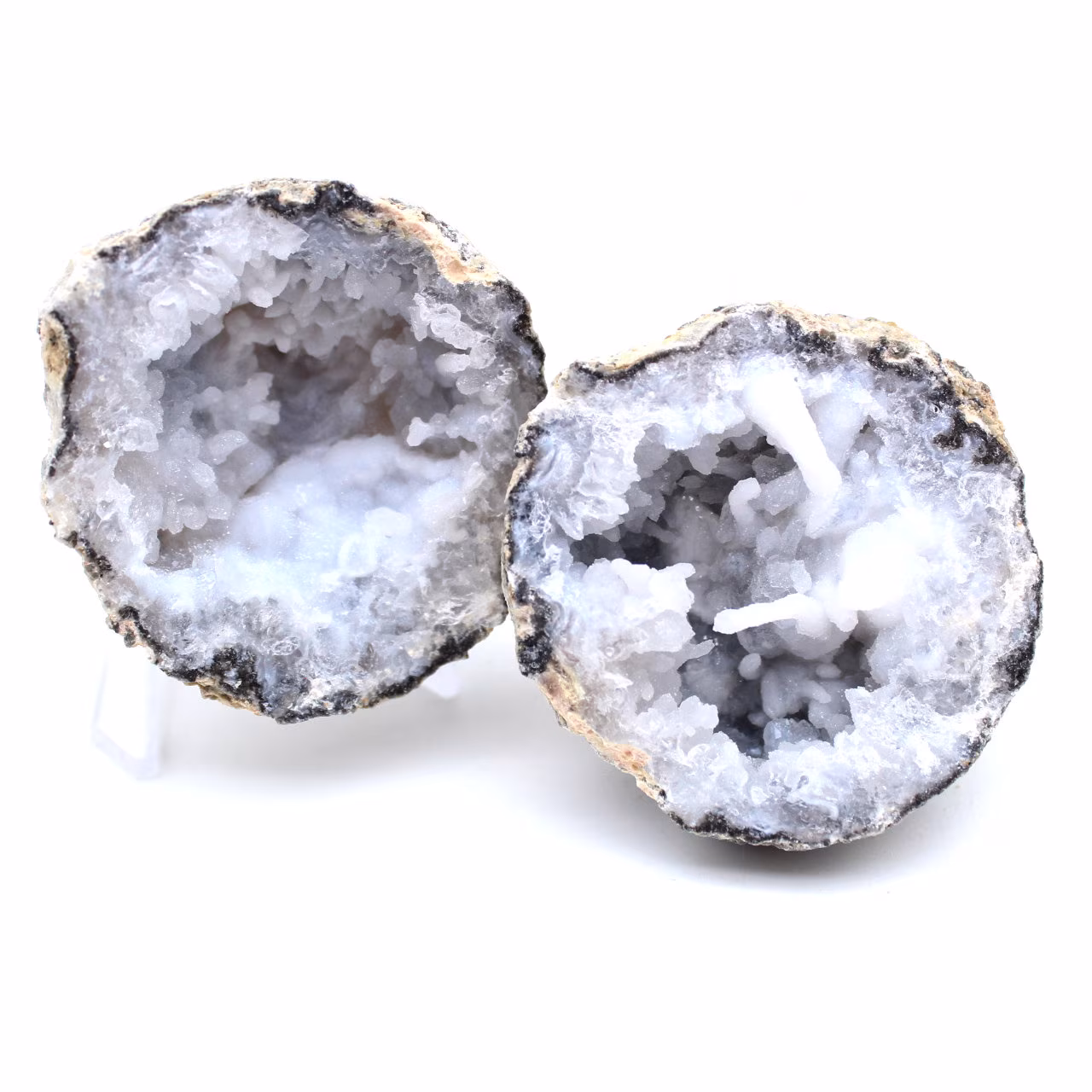 Geoda de ágata de coco entera