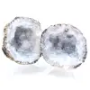 Geoda de ágata de coco entera - 0