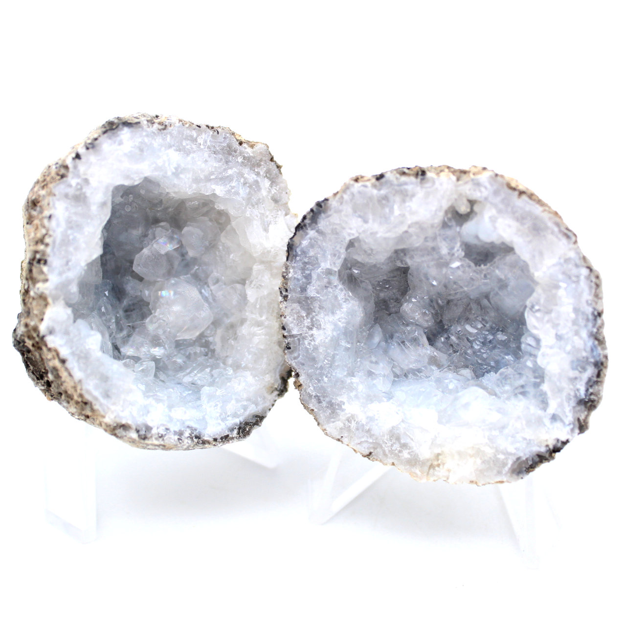 Geoda de ágata de coco entera