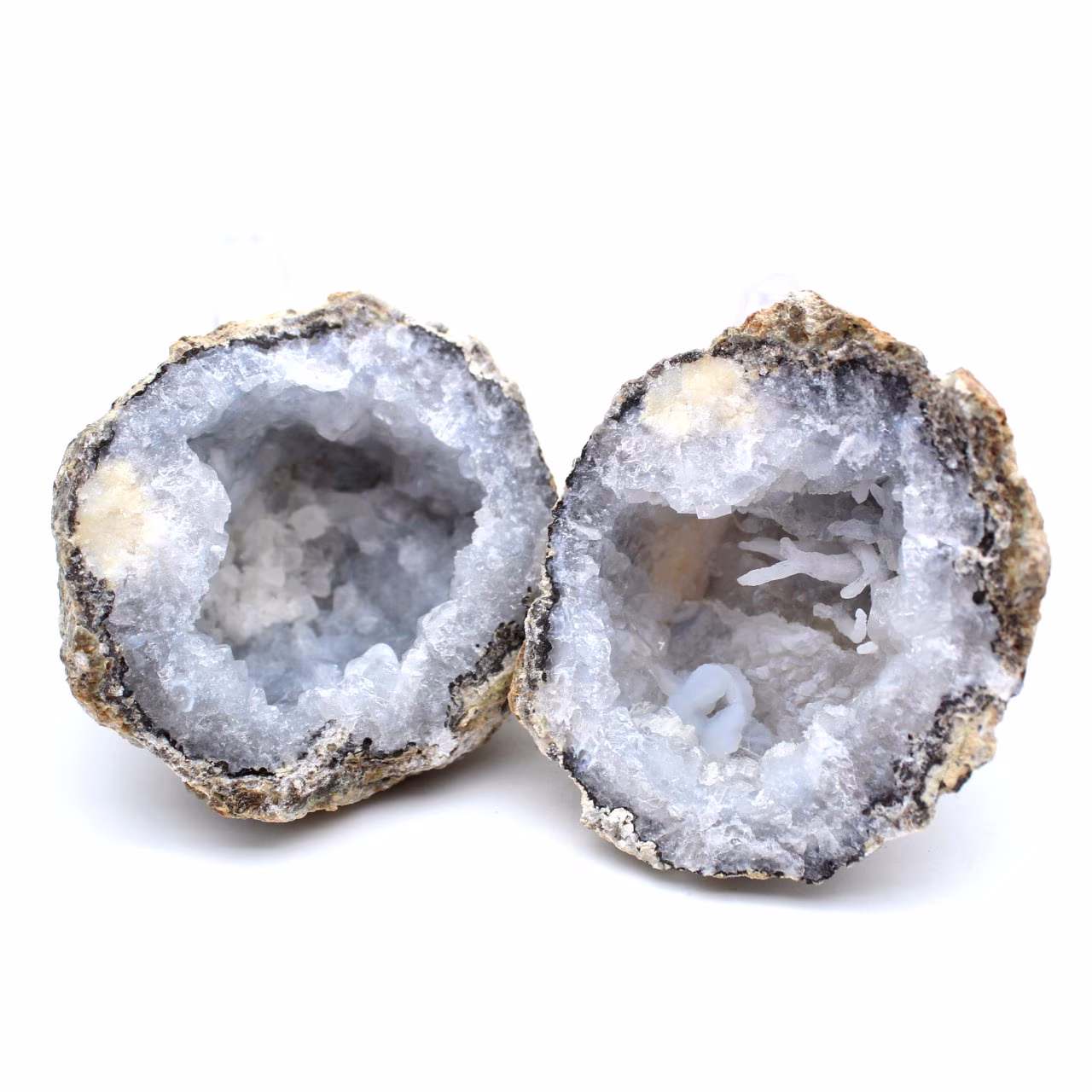 Geoda de ágata de coco entera