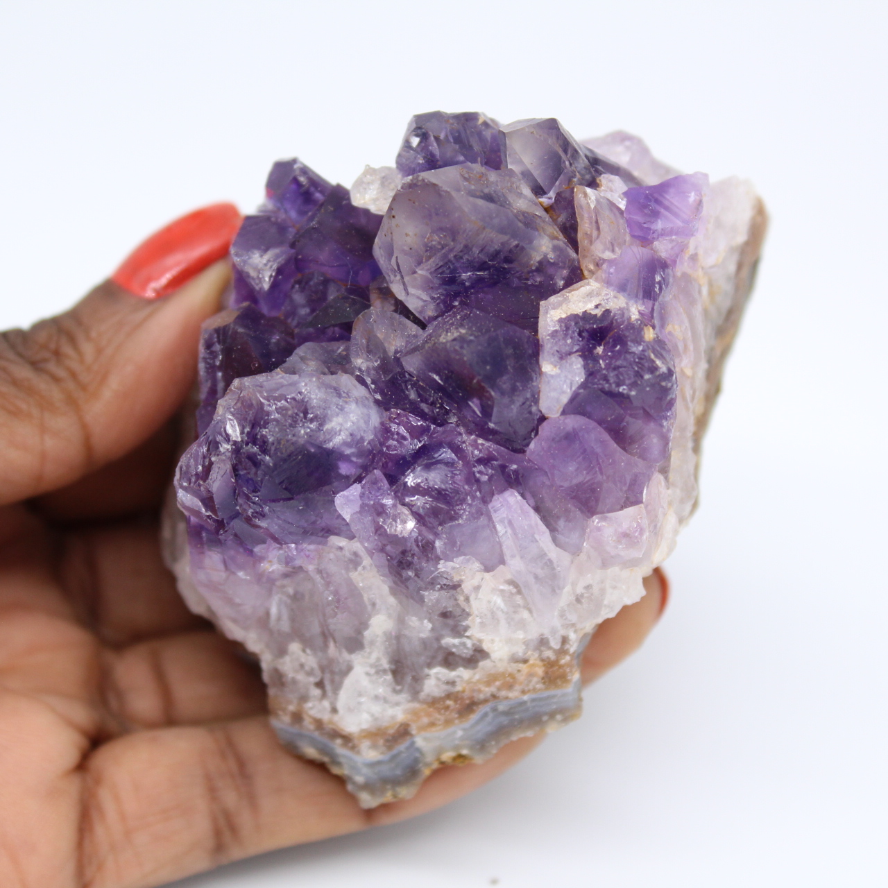 Drusa de piedra amatista uruguaya