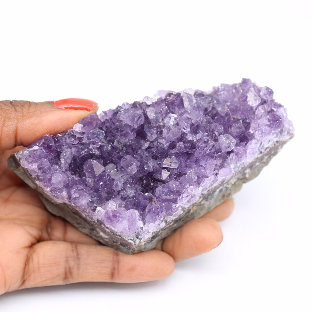 Drusa de piedra amatista