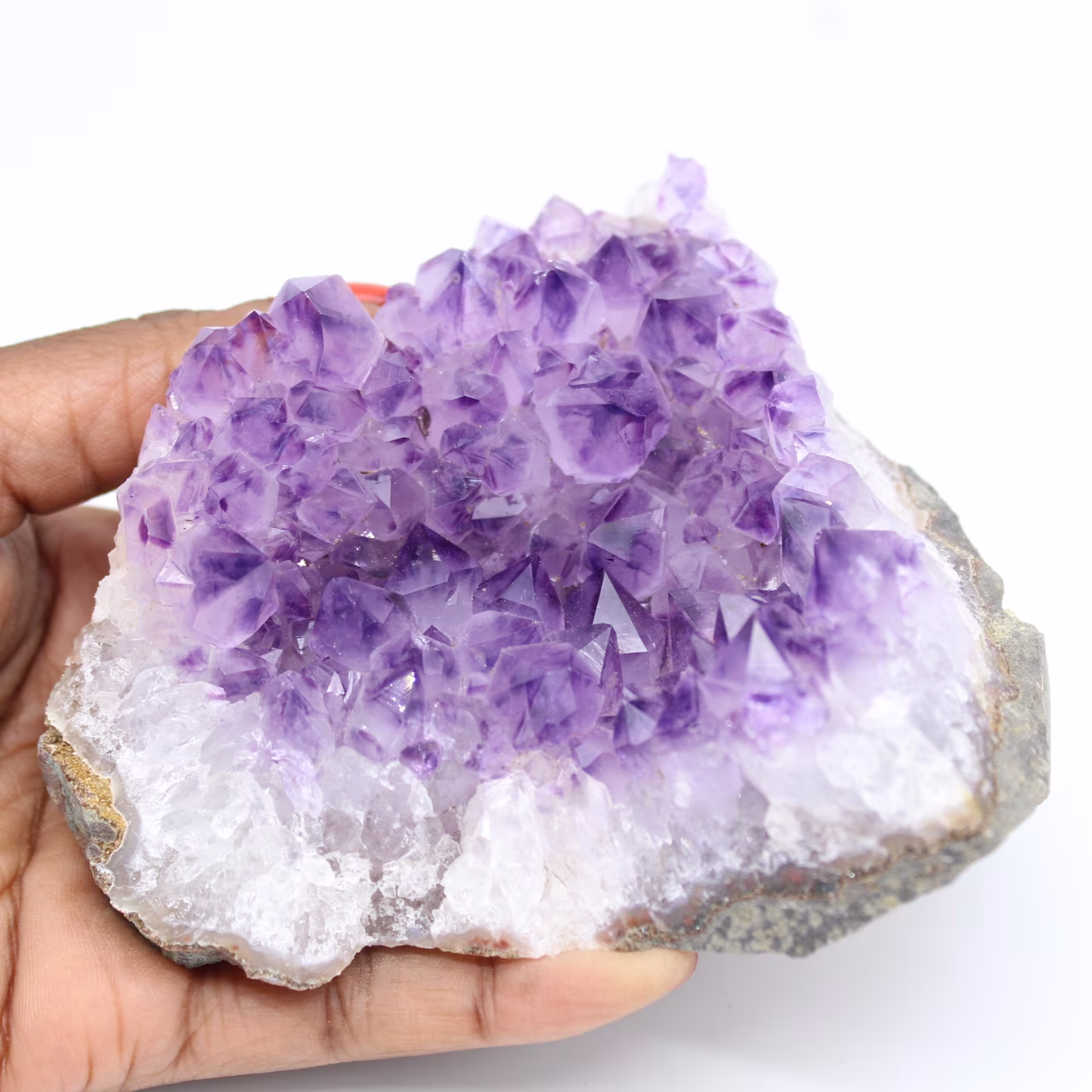 Drusa de piedra amatista