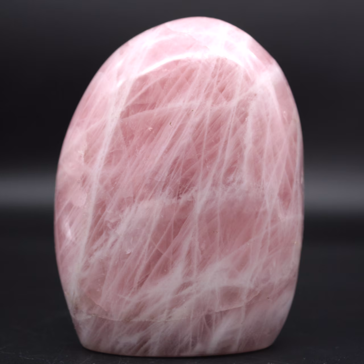 Bloque de cuarzo rosa pulido