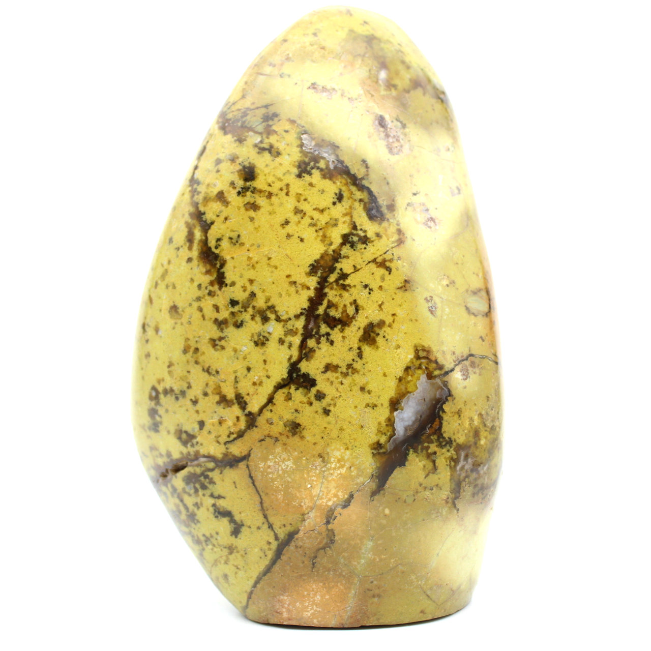 Piedra de ópalo verde pulido