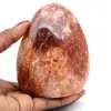 Piedra de cuarzo rojo pulido - 1