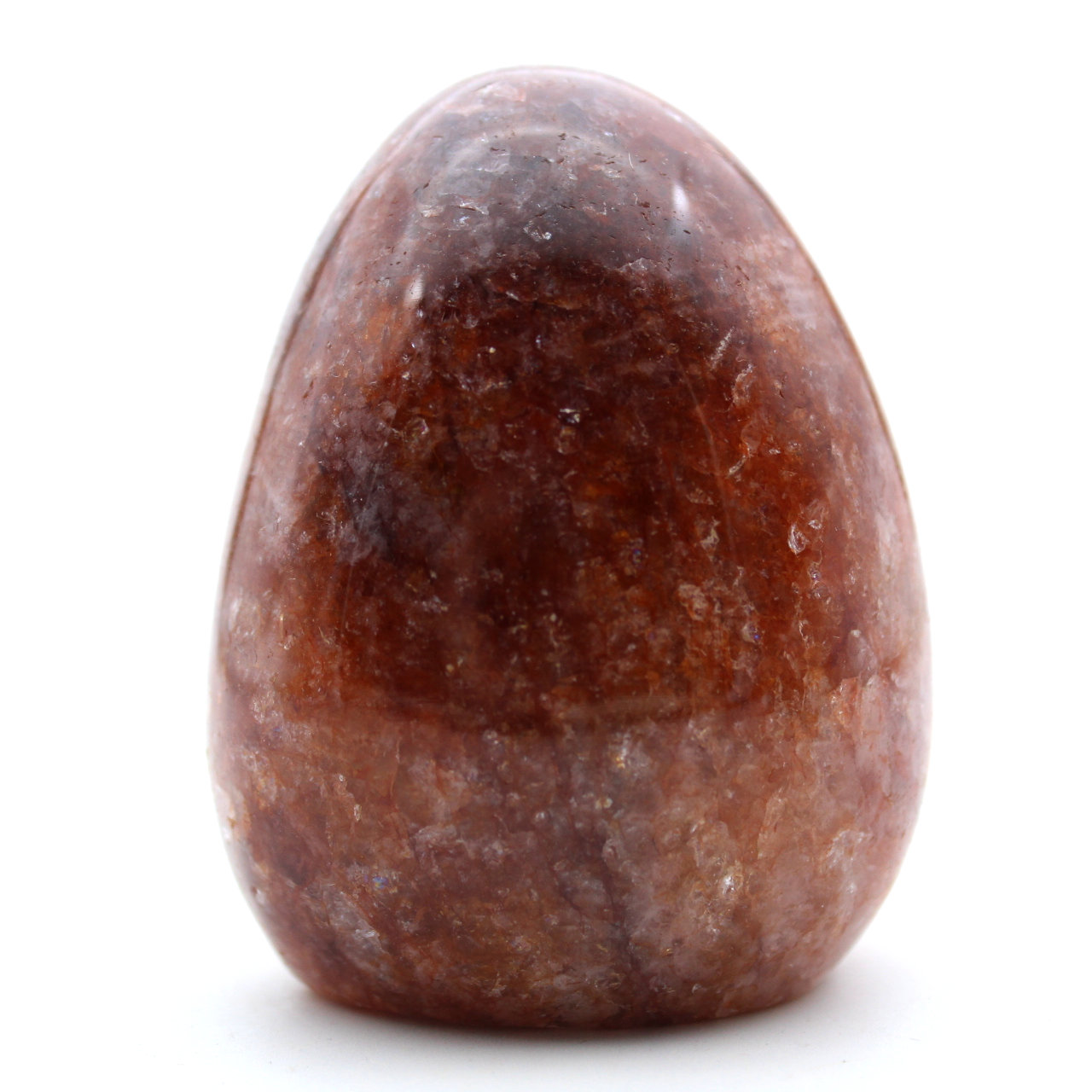 Forma pulida de cuarzo rojo