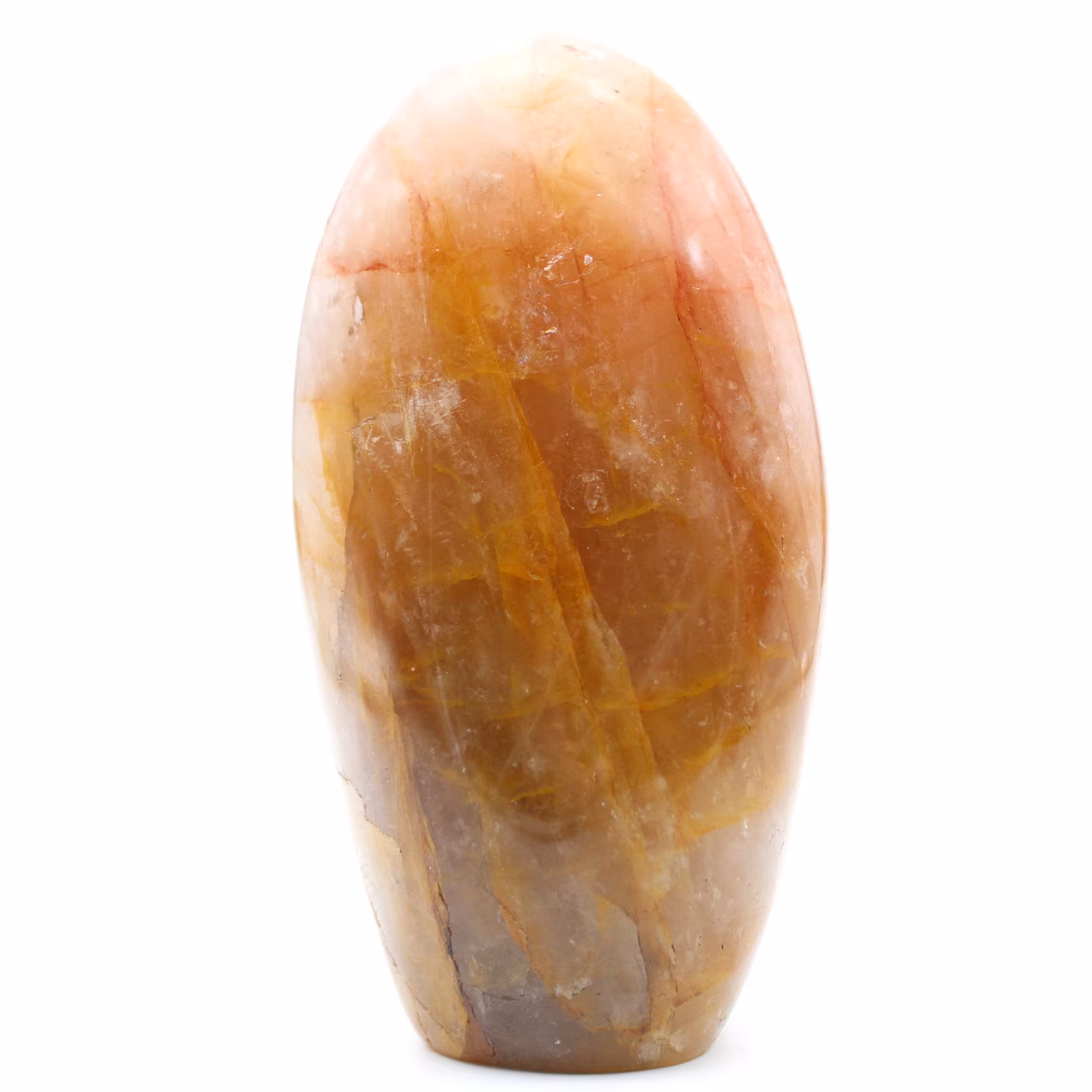 Piedra de cuarzo amarillo de forma libre