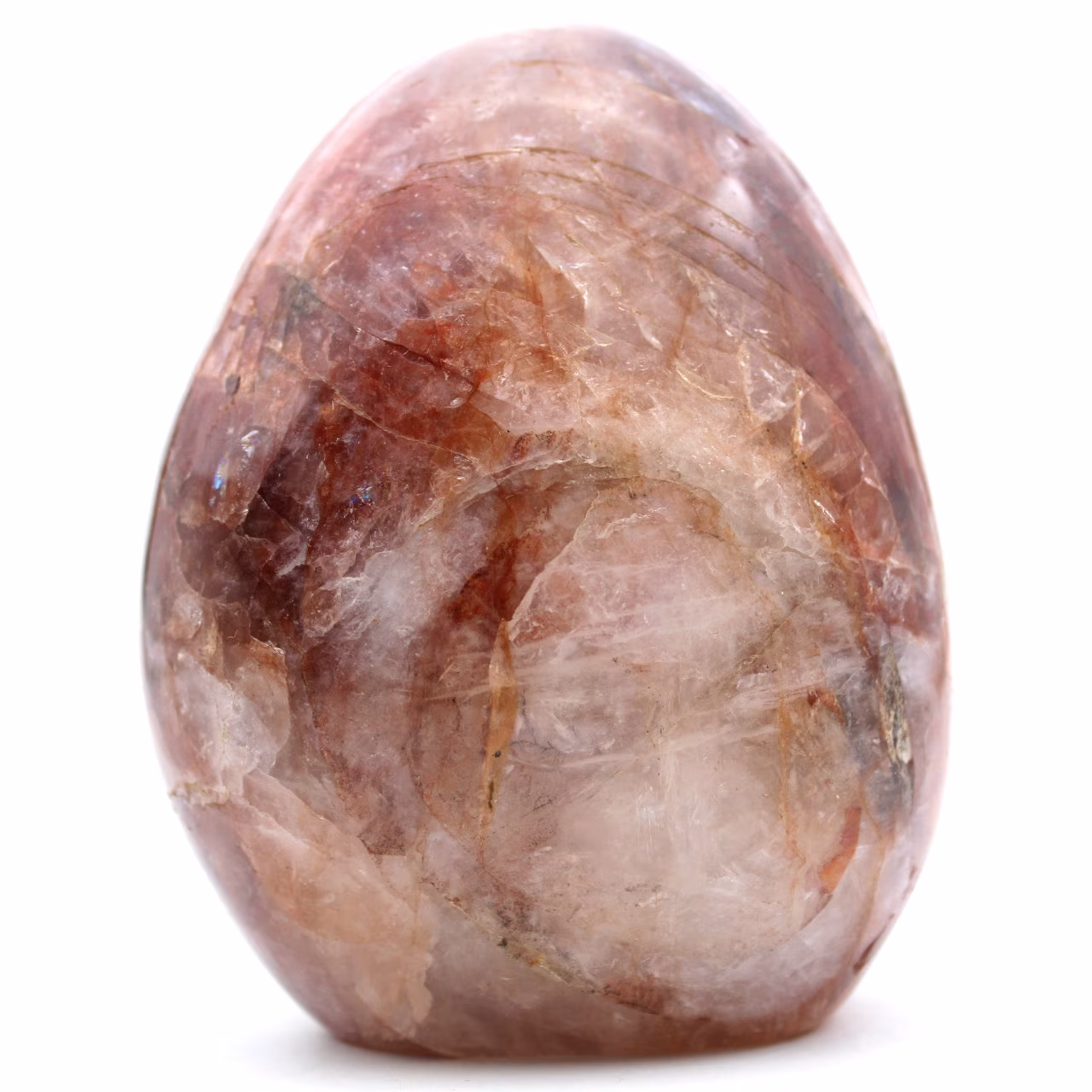 Piedra de cuarzo hematoide de forma libre