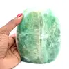 Piedra de fluorita verde pulida - 1