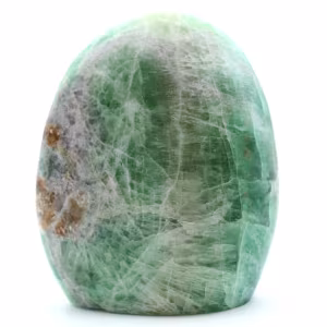 Piedra de fluorita verde pulida