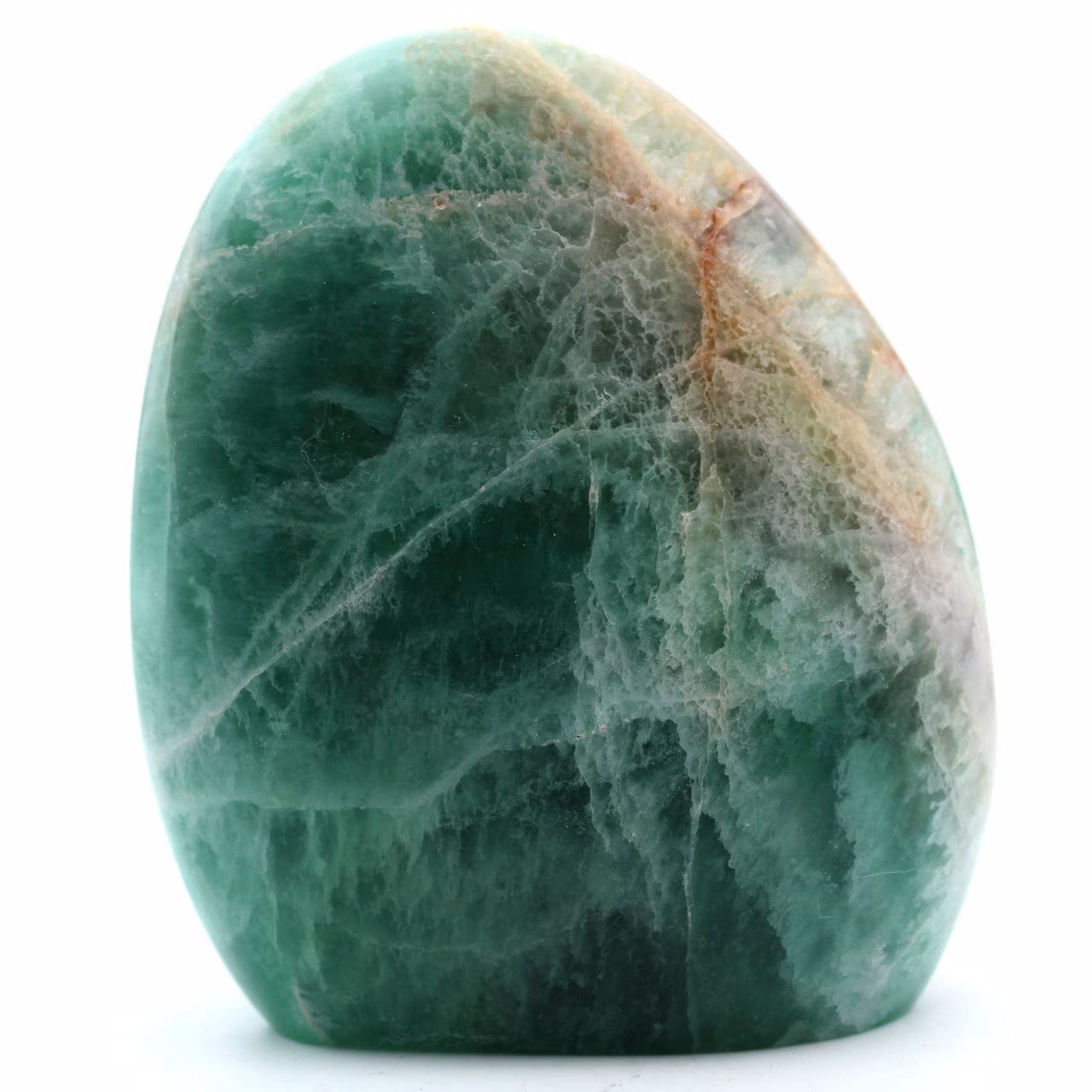 Piedra ornamental de fluorita verde de Madagascar
