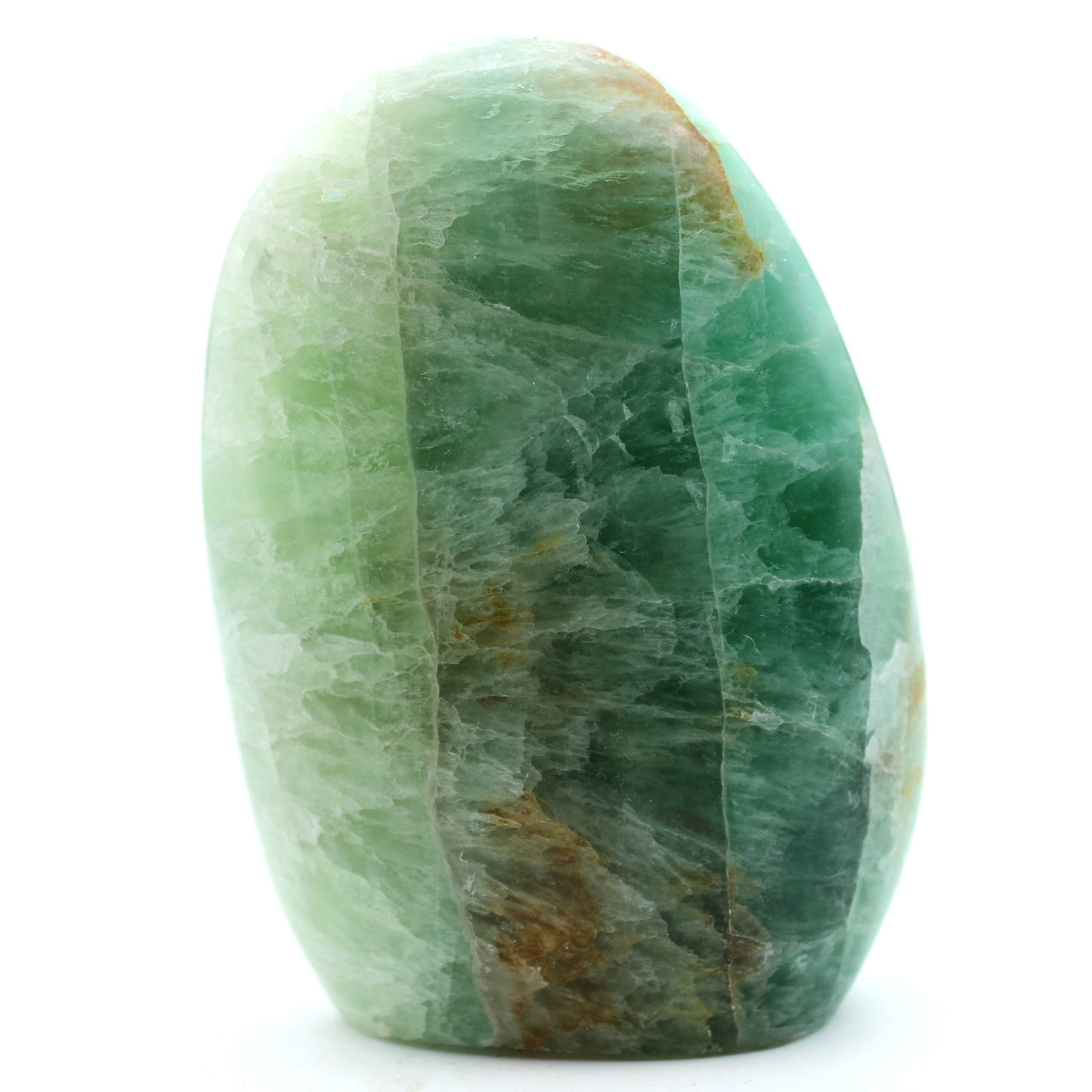 Fluorita verde pulida de Madagascar