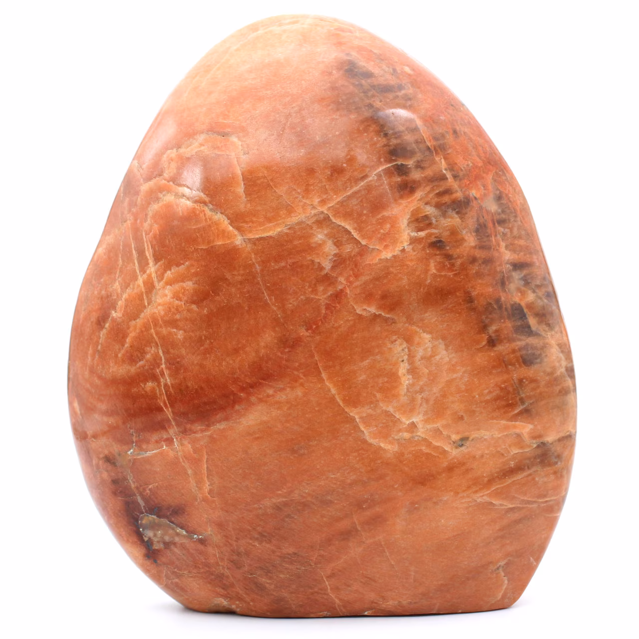Piedra de luna de microlina rosa de forma libre