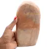 Piedra de luna rosa microlina de forma libre - 1
