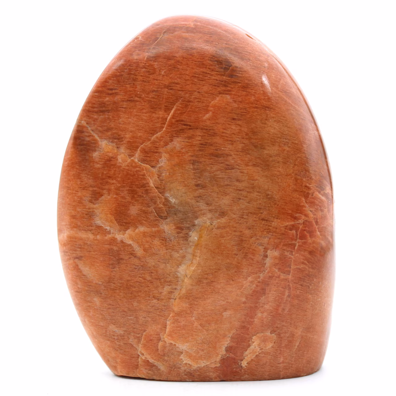 Piedra de luna de microlina rosa de forma libre