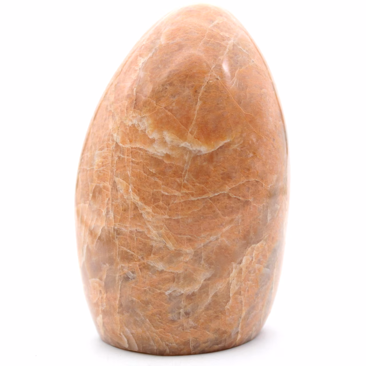 Piedra de luna rosa microlina natural para adorno