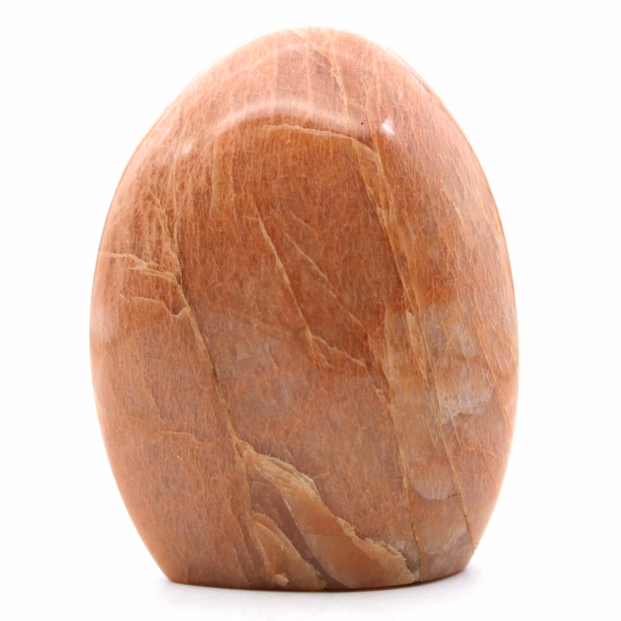Piedra de luna rosa microlina natural pulida