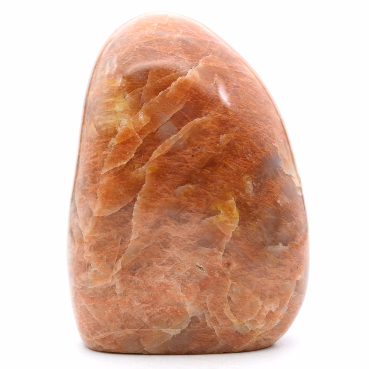 Piedra de luna de microlina rosa de forma libre
