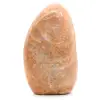 Bloque de piedra de luna rosa microlina natural pulido - 0