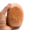 Piedra de luna rosa microlina natural decorativa - 1