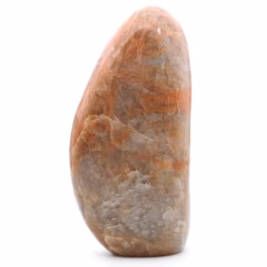 Piedra de luna de microlina rosa de forma libre