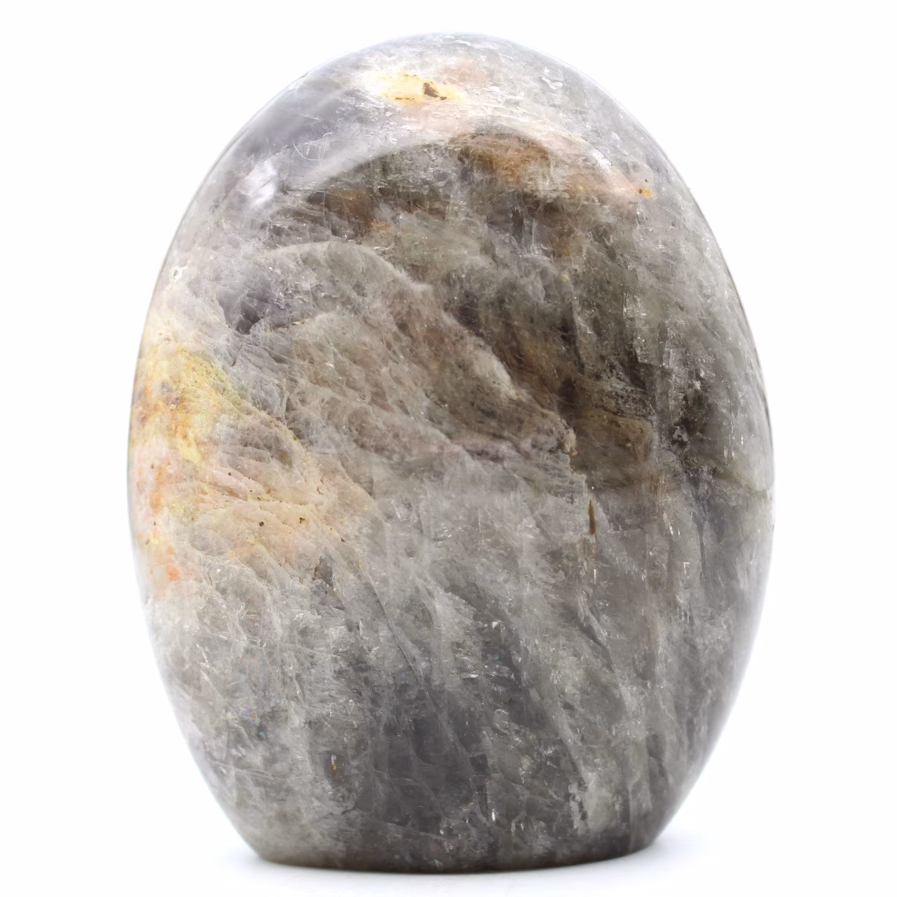 Piedra lunar negra microlina natural decorativa
