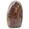 Piedra de luna negra microlina de forma pulida - 0