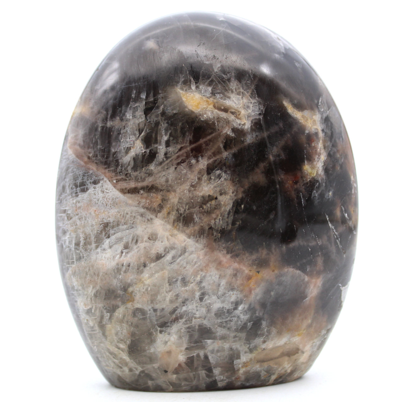 Microlina de piedra lunar negra de forma libre
