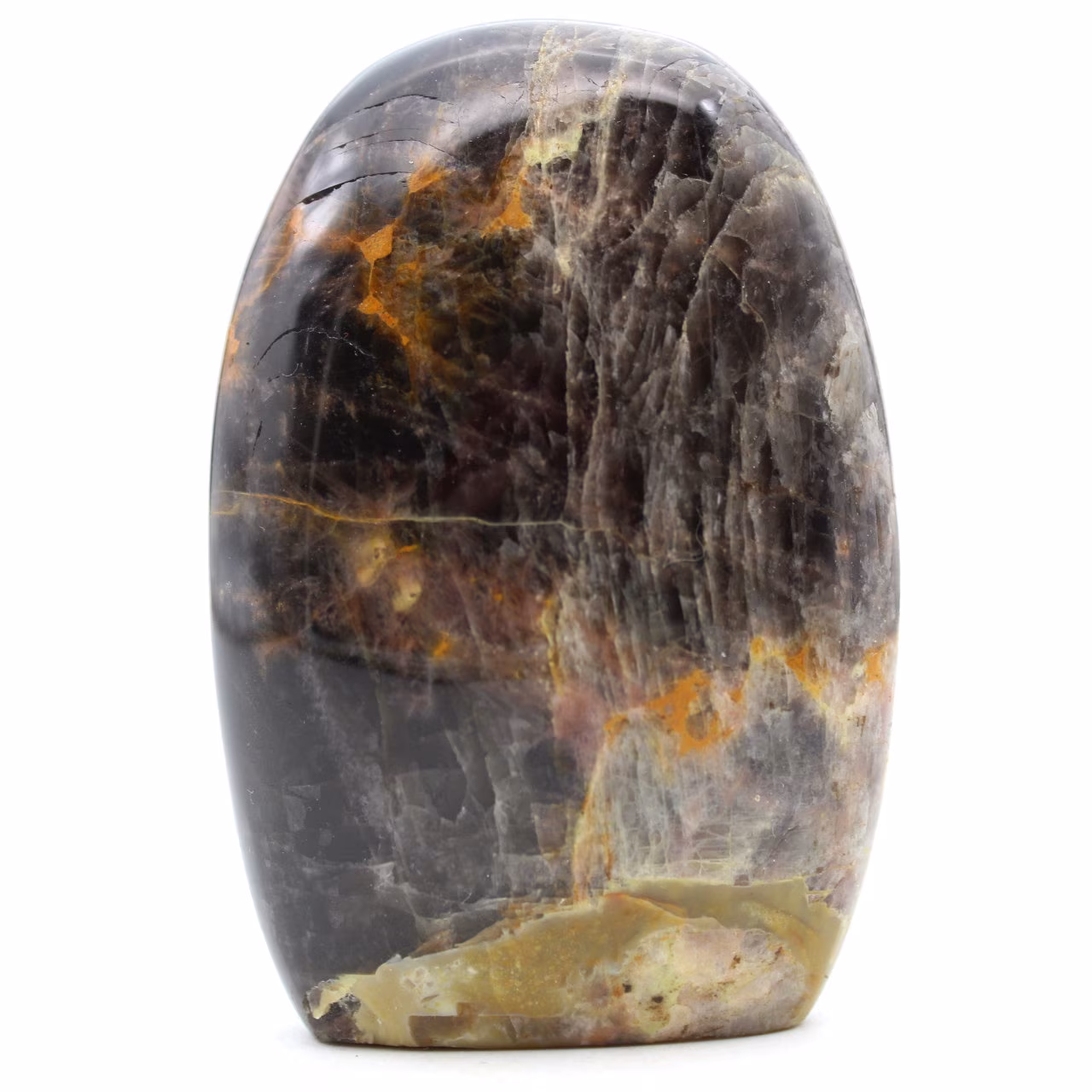 Piedra de microlina de piedra de luna negra de forma libre