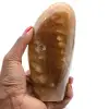 Piedra ornamental de calcita miel de Madagascar - 1
