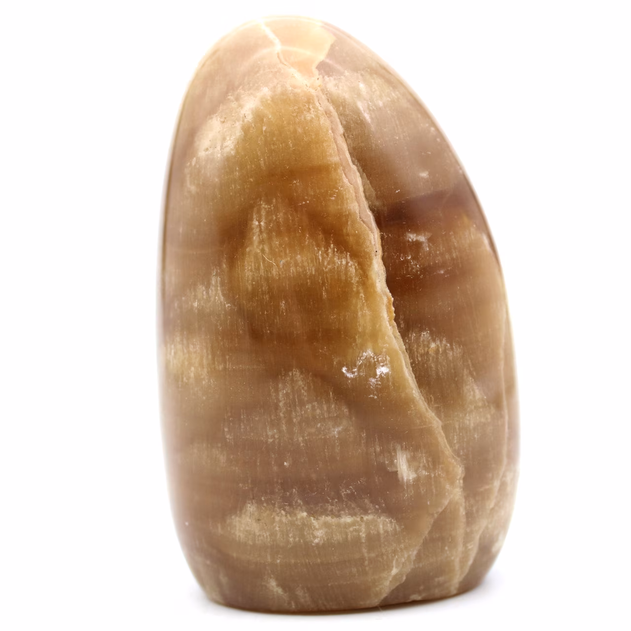Piedra ornamental de calcita miel de Madagascar
