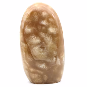 Bloque de calcita de miel natural pulida