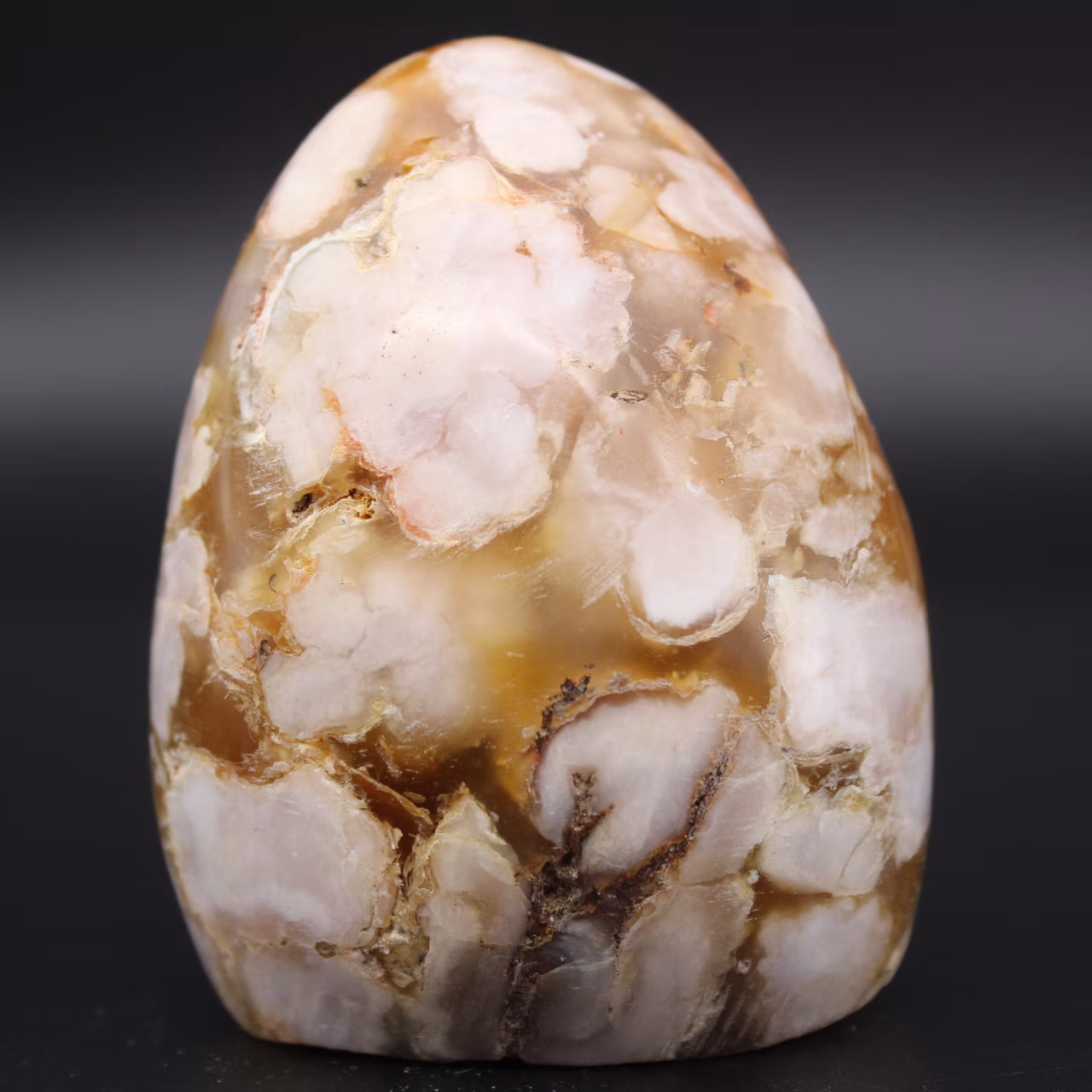 Piedra de flor de ágata de forma libre
