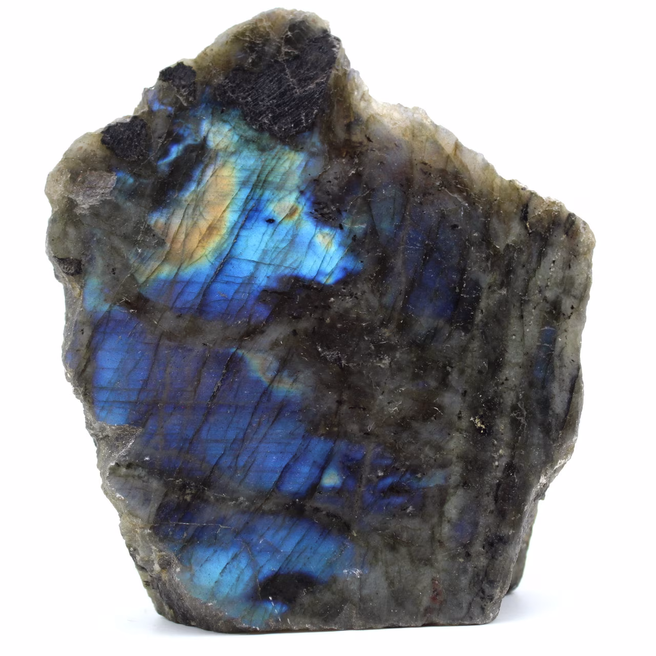 Piedra labradorita una cara pulida pulida