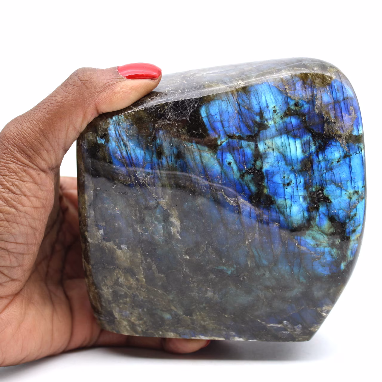 Piedra labradorita pulida de Madagascar