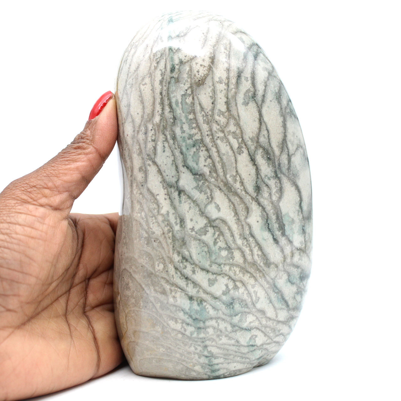 Piedra decorativa jaspe cinta gris