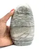 Piedra ornamental de jaspe gris rayado de Madagascar - 0