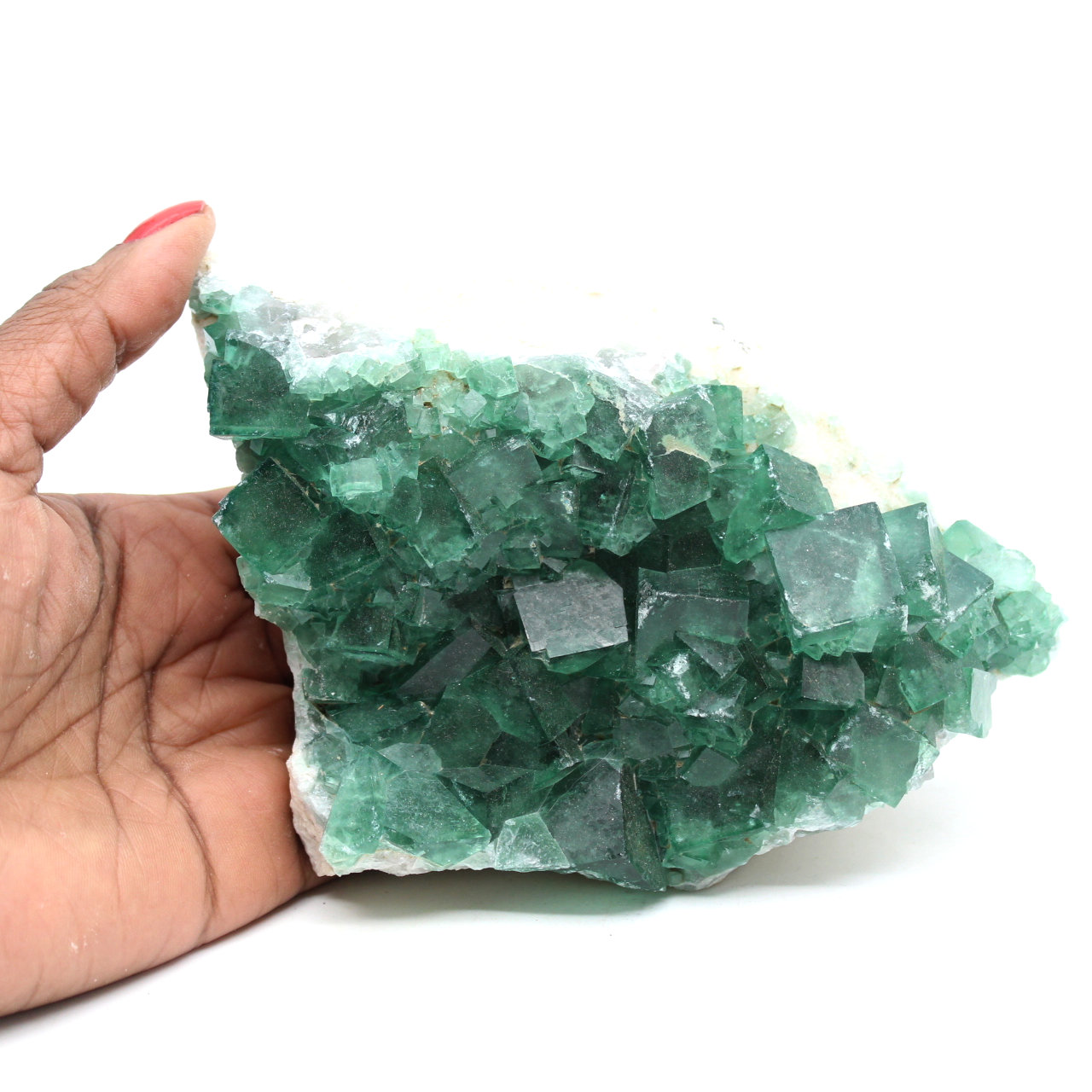Fluorita de Madagascar en cristales