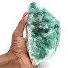 Fluorita verde cruda en cristales en matriz - 0